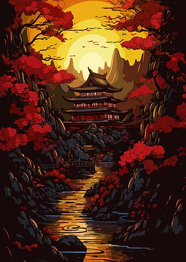 Japanese Rocky River