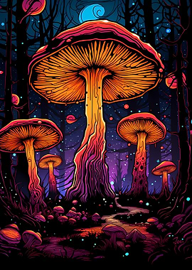 Psychedelic mushroom 07