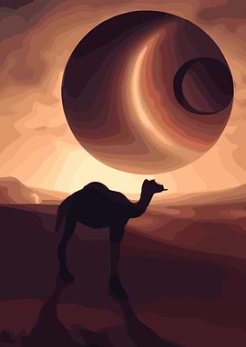 Camel Desert Planet