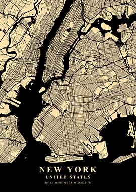 New York City Map USA
