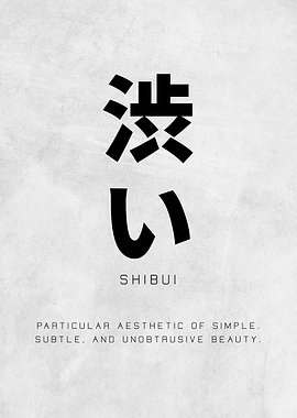 Shibui Word Japanese Art