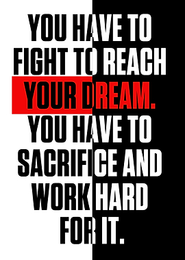 You have to fight to reach