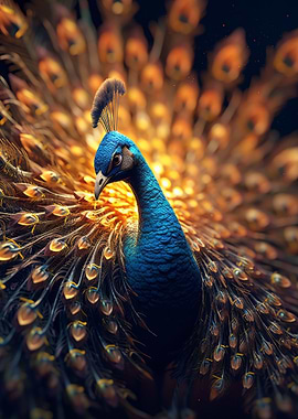 Glowing Peacock