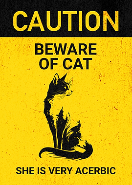 BEWARE OF CAT ACERBIC