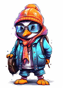 Cute Penguin Cartoon