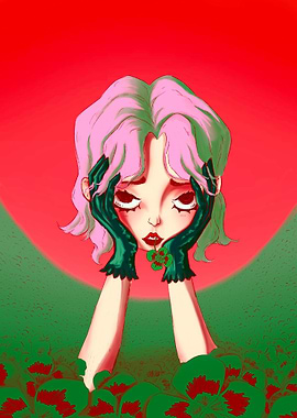 La fille aux trefles