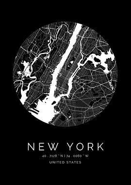 New York City Circle Map