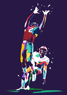 American Football Pop Art