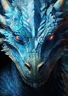 Blue Dragon Head