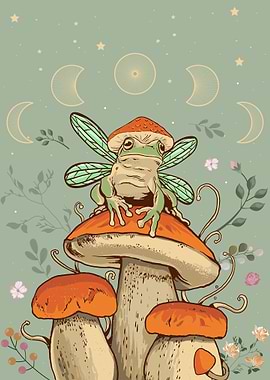 Cottagecore Aesthetic Frog