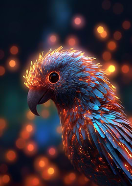 Glowing Parrot