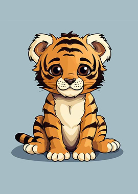Baby Tiger Illustration