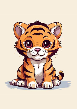Baby Tiger Illustration