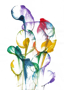 Abstract Flower Art