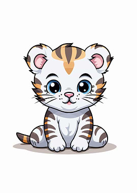 Baby Tiger Illustration