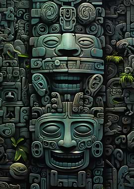 AZTEC TRIBAL SCULPTURE