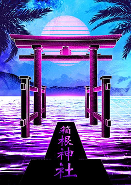 Retro Hakone Torii Soul