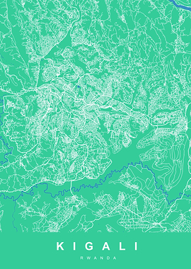 MAP KIGALI RWANDA
