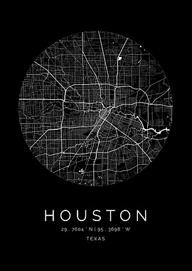 Houston Texas City Map