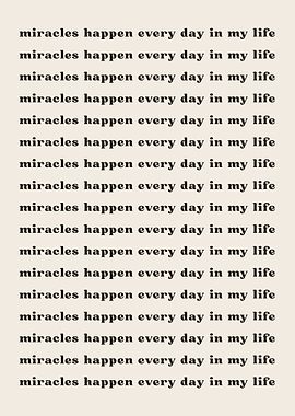 Miracles happen every day