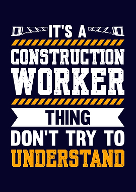 Funny Construction Worker