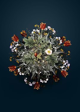 Mountain Rose Bloom Wreath