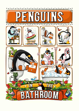 Penguins in the Bathroom