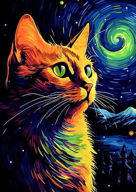 Cat Style Van Gogh