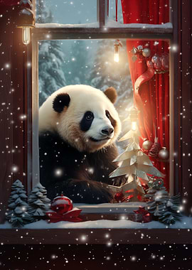 Merry Christmas Panda