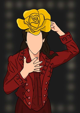 Funny Girl with Flower