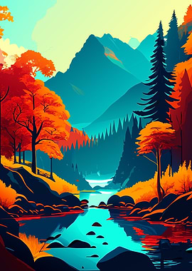 Pastel Nature Landscape