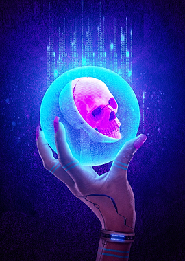 Neon Skull