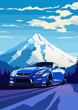 Nissan Skyline GTR R35 Art