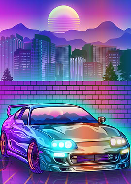 Toyota Supra cyber neon