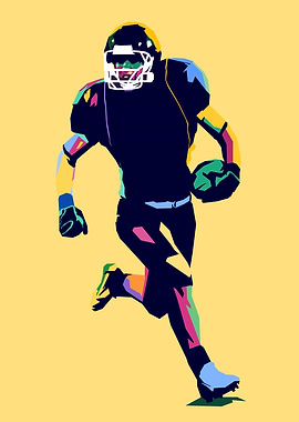 American Football Pop Art