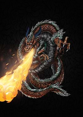 Fire breathing dragon