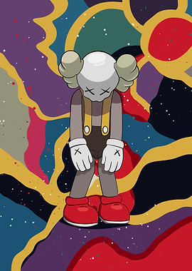 Abstract beckground kaws