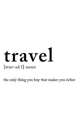 Travel Definition Text art