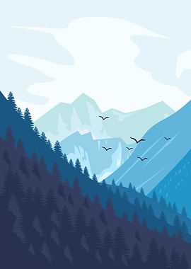 Morning in the mountains