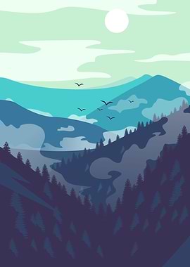 Green And Cool Mountains