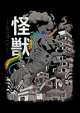 Kaiju Rainbow Unicorn