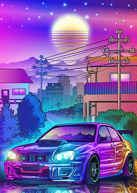Subaru WRX Synthwave