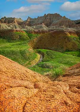 Colorful Badlands Scene