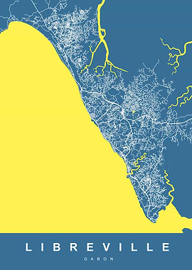 MAP LIBREVILLE GABON