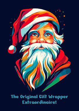 Santa claus gift wrapper