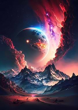 Galactic Mountain Planet