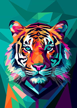 Green and Pink Tiger