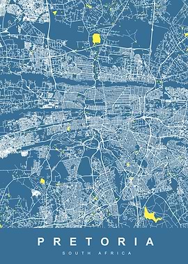 MAP PRETORIA SOUTH AFRICA
