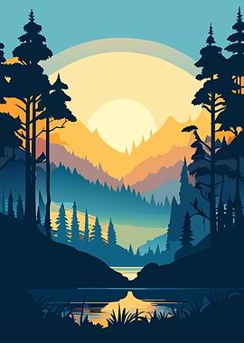 Nature Sunset Landscape