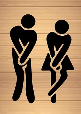 Restroom Toilet Wall Door